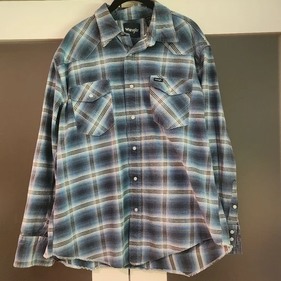 Wrangler Cowboy Brushpopper Longsleeve Button-up Shirt - Picture 1 of 10